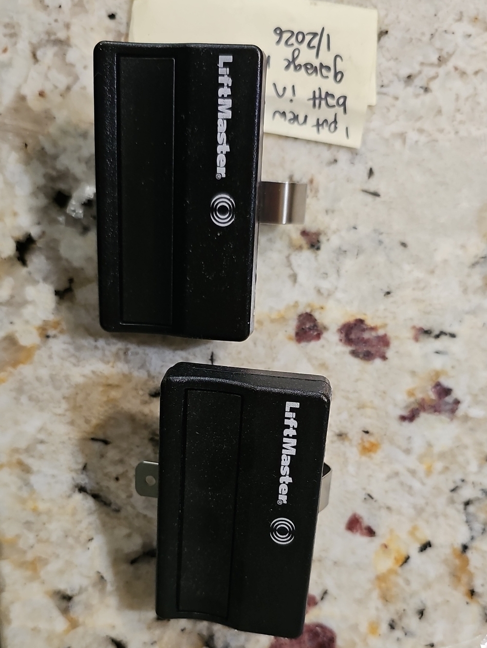 Black Garage Door Remote Entry Modules (Pair)